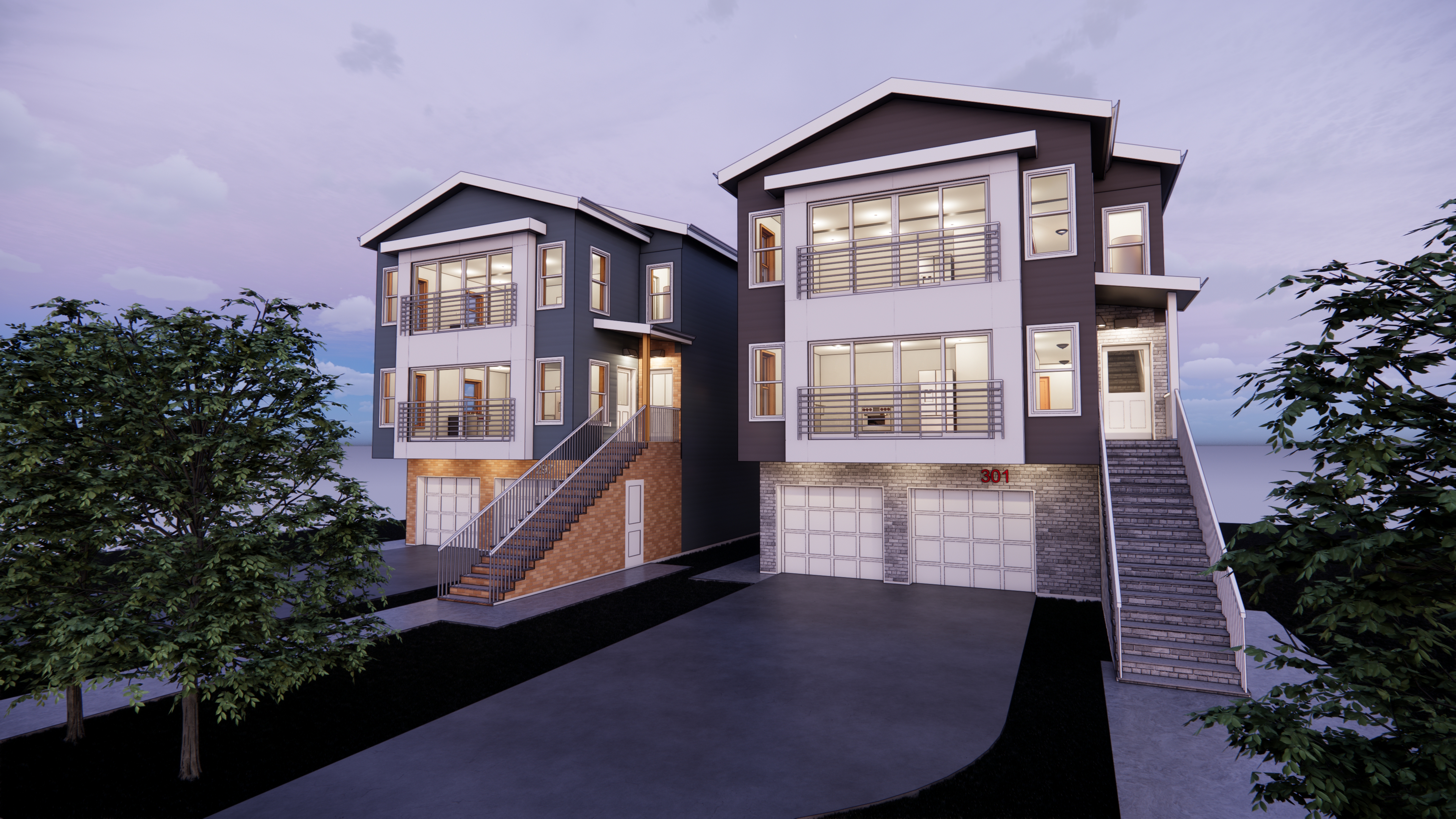 297-301 21st St, Irvington - New 2 Family